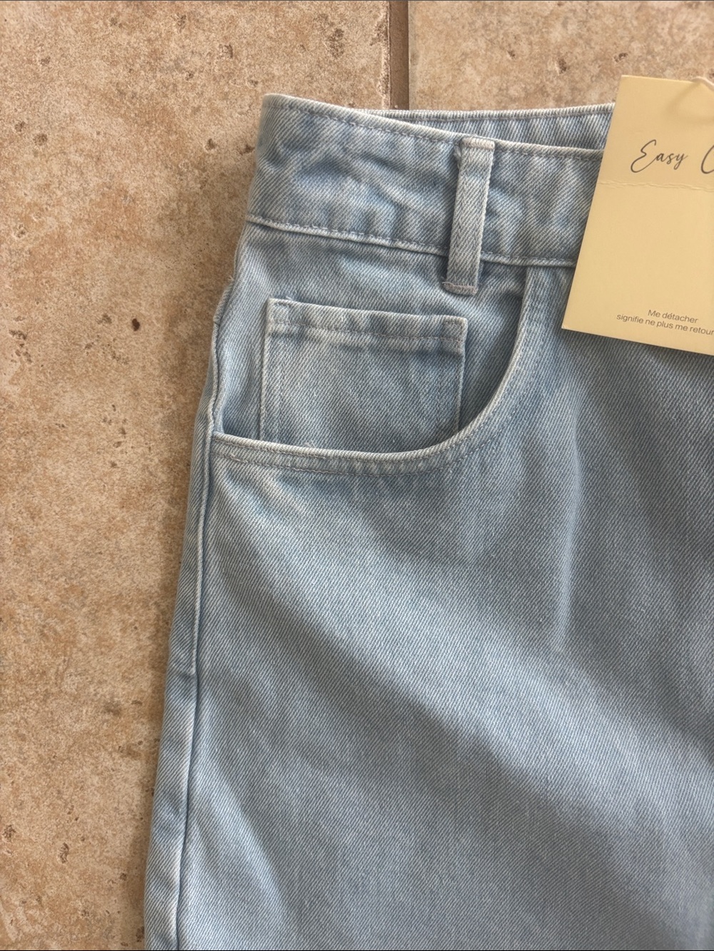Easy clothes Denim Lilia wraparound front skort - Picture 4 of 6